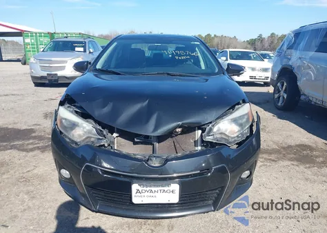 2015 Toyota Corolla S Plus z USA, uszkodzony, nr VIN 2T1BURHEXFC413284